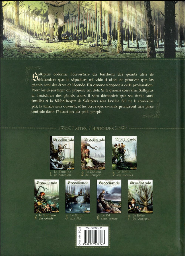 Verso de l'album Brocéliande - Forêt du petit peuple Tome 4 Le tombeau des géants