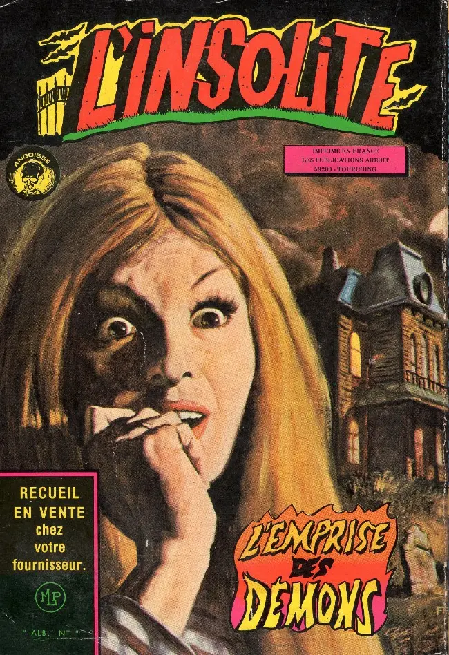 Verso de l'album Spectral Les griffes de la mort / la déesse de l'épouvante