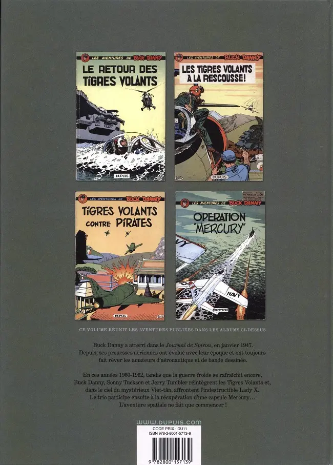 Verso de l'album Buck Danny L'intégrale Tome 8 (1962-1964)