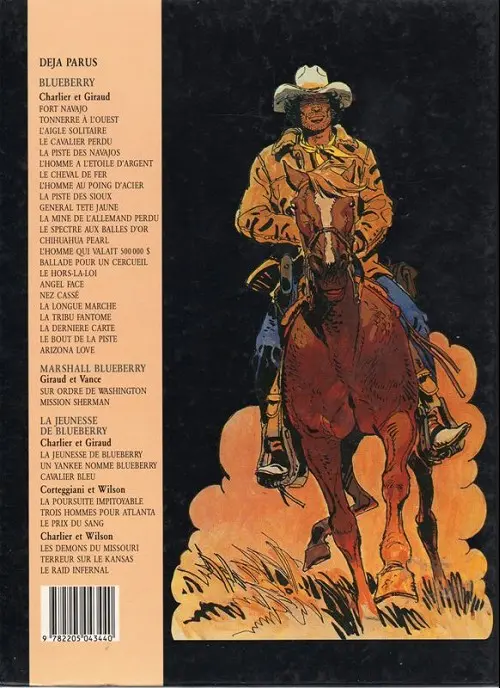 Verso de l'album Blueberry Tome 16 Le hors-la-loi