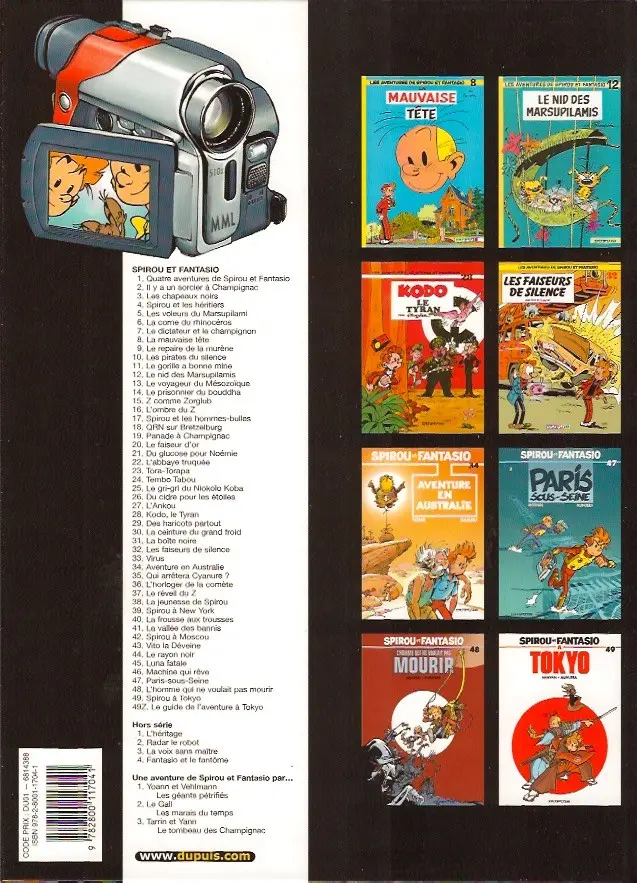 Verso de l'album Spirou et Fantasio Tome 41 La vallée des bannis