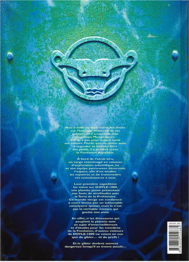 Verso de l'album Aquablue Tome 8 Fondation Aquablue