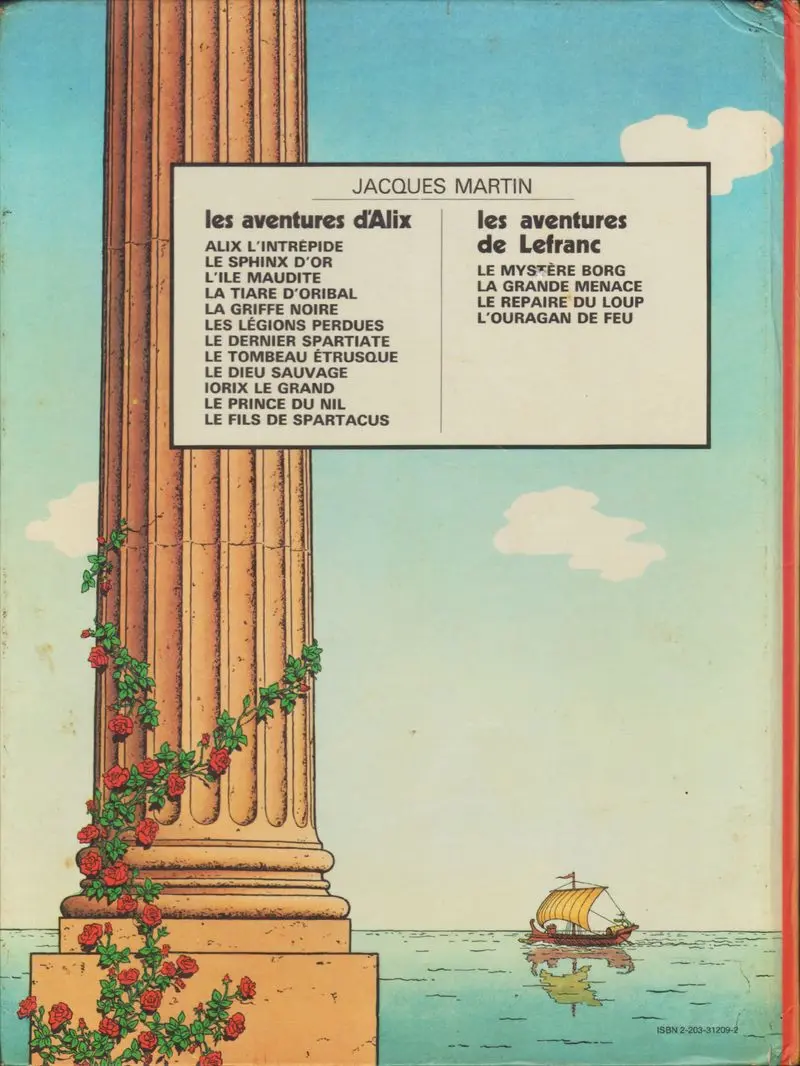 Verso de l'album Alix Tome 10 Iorix le grand