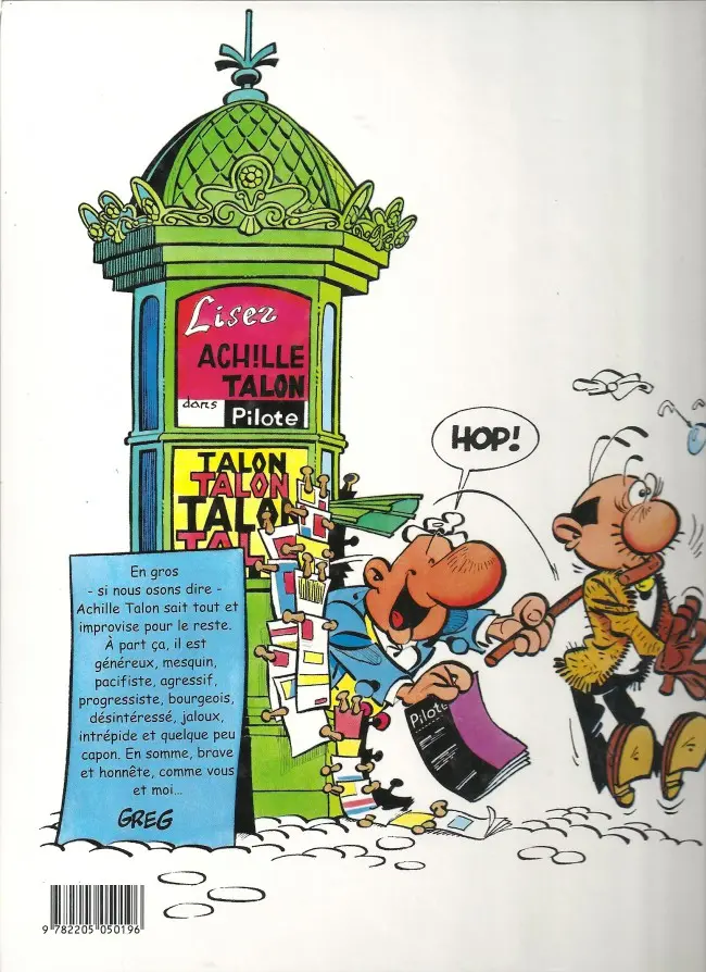 Verso de l'album Achille Talon Tome 38 Achille Talon contre docteur Chacal et Mister Bide !