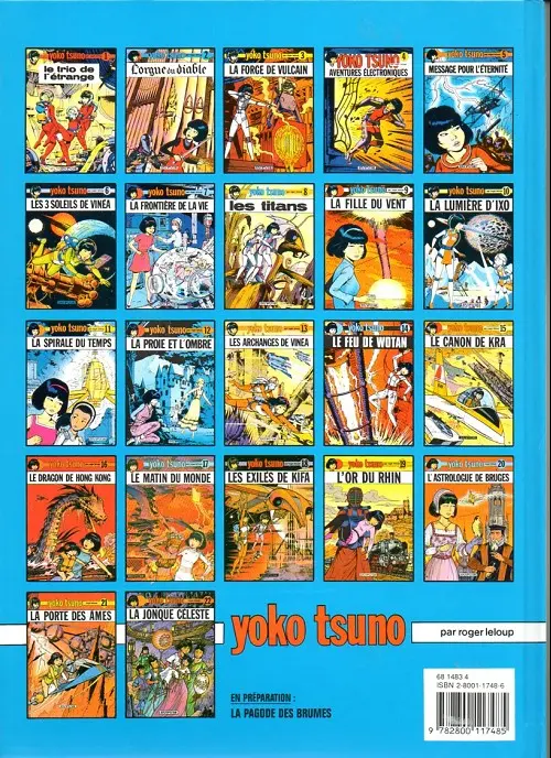 Verso de l'album Yoko Tsuno Tome 18 Les exilés de Kifa
