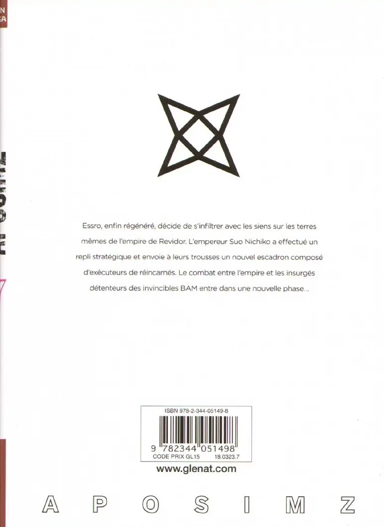 Verso de l'album Aposimz la planète des marionnettes 07