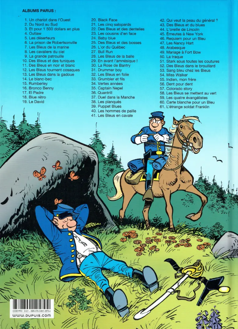 Verso de l'album Les Tuniques Bleues Tome 40 Les hommes de paille