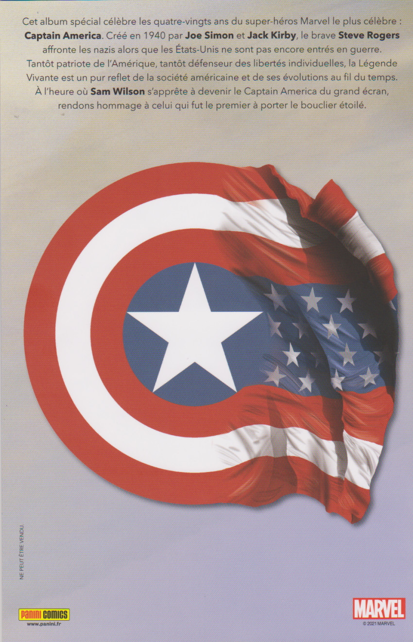 Verso de l'album Captain America