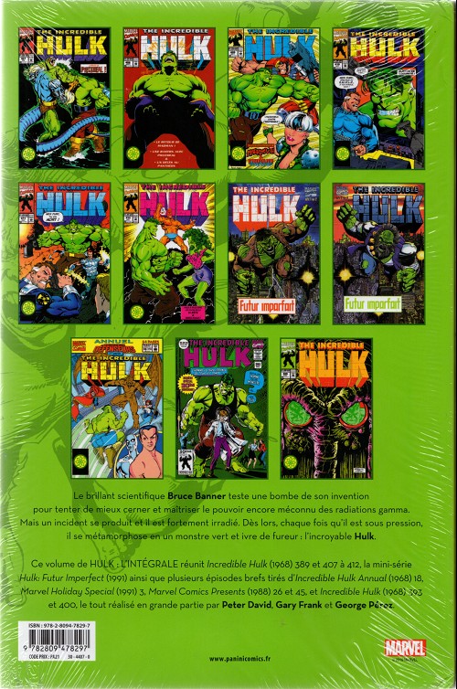 Verso de l'album Hulk - L'Intégrale Volume 9 1993