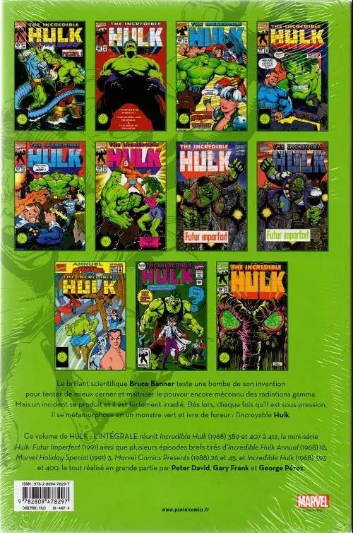 Verso de l'album Hulk - L'Intégrale Volume 9 1993