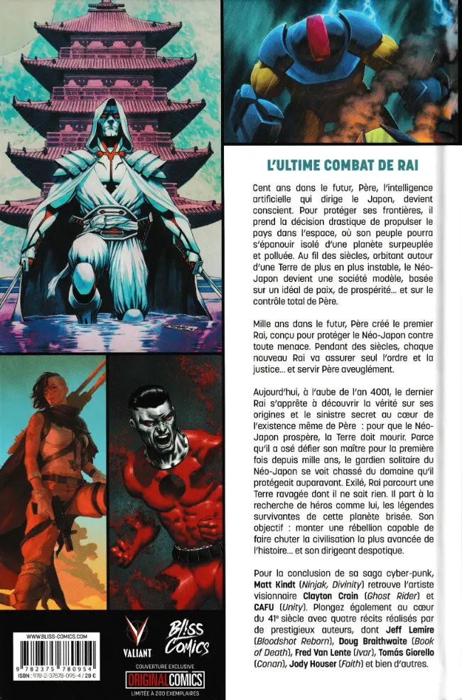 Verso de l'album Rai 2 Second cycle : 4001 A.D.