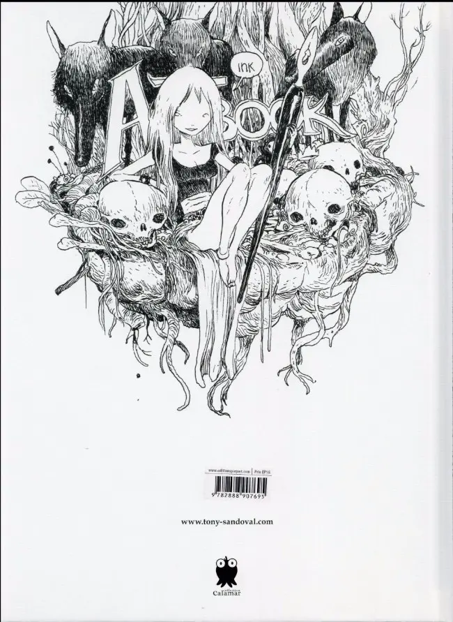 Verso de l'album Tony Sandoval - Artbook