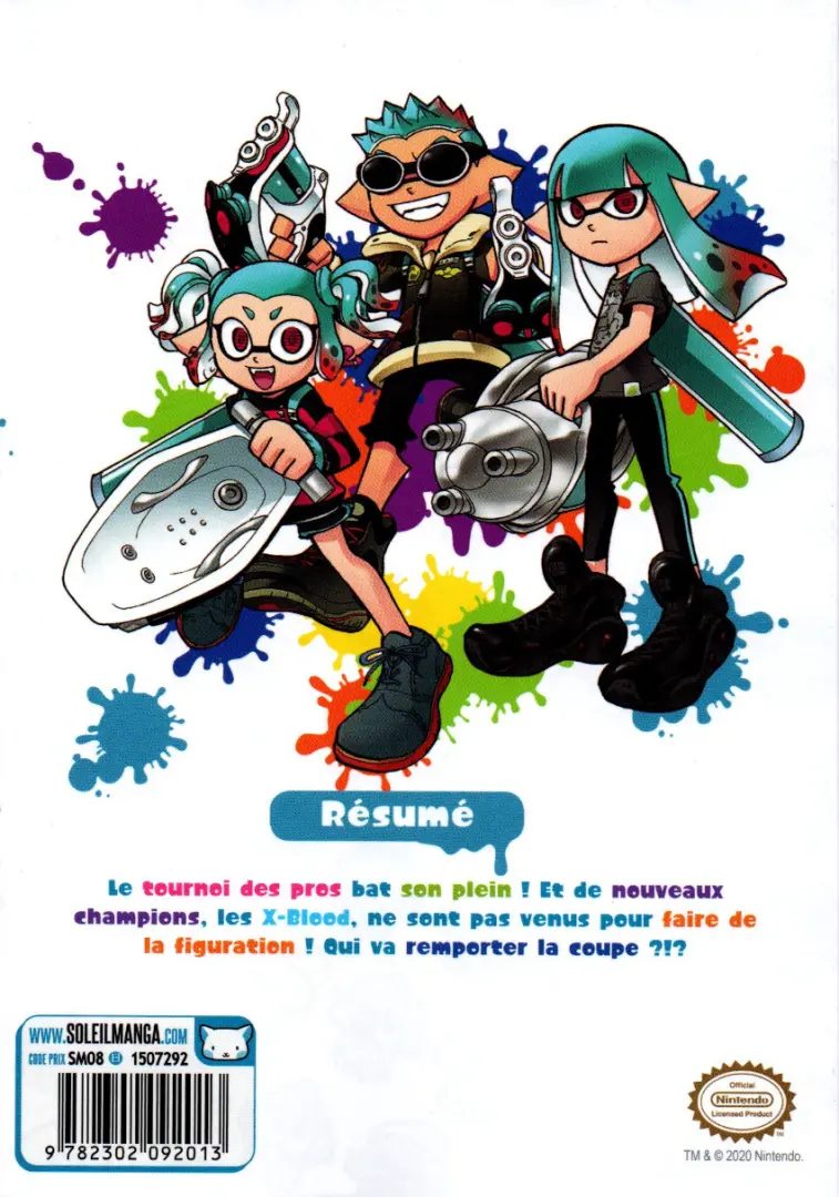 Verso de l'album Splatoon 10