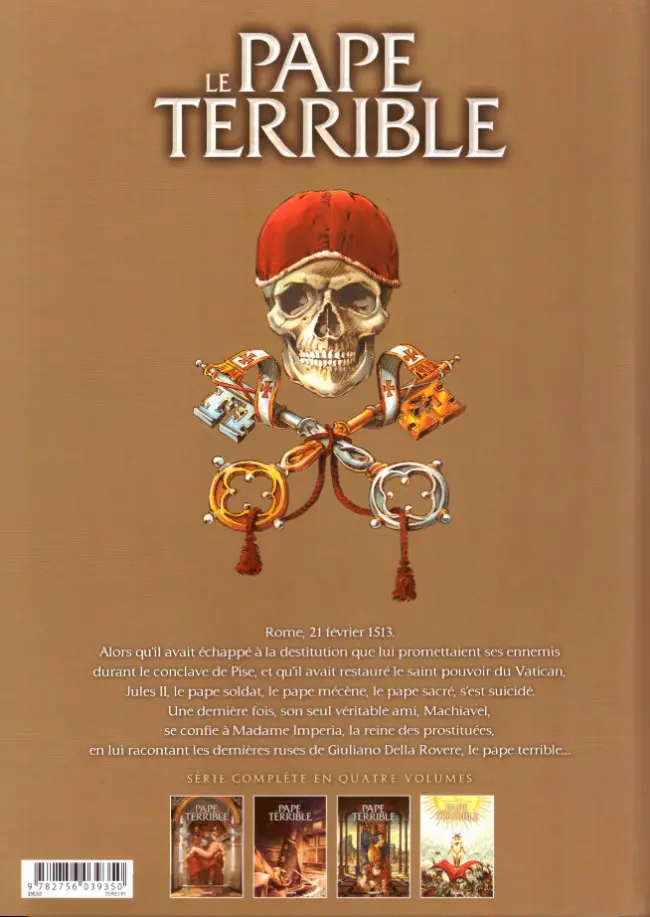Verso de l'album Le Pape terrible Tome 4 L'Amour est aveugle