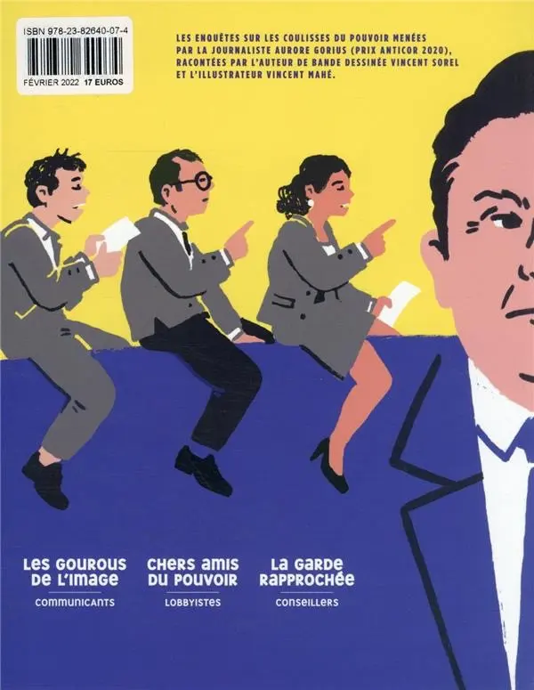 Verso de l'album La Revue dessinée A l'oreille des politiques
