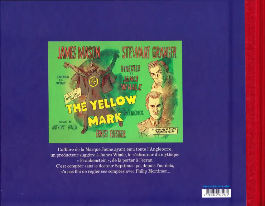 Verso de l'album Blake et Mortimer La Fiancée du Dr Septimus