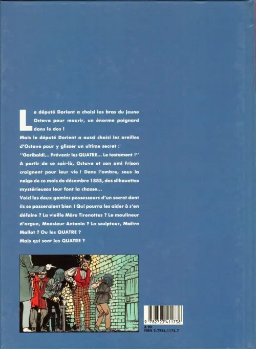 Verso de l'album Les Chevaliers de la cloche Tome 1 Les compagnons de Garibaldi