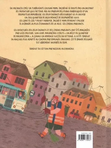 Verso de l'album Jacob, Mimi et les chiens parlants
