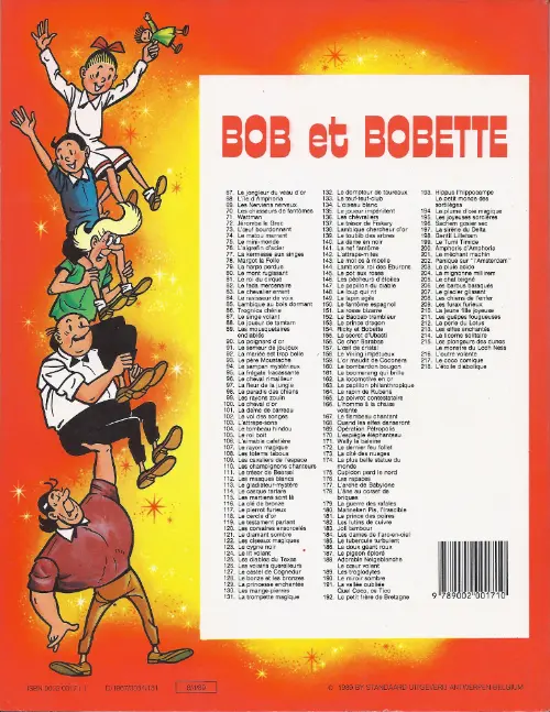 Verso de l'album Bob et Bobette Tome 78 Margot la folle