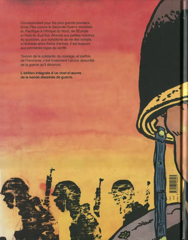 Verso de l'album Ernie Pike Reporter de guerre