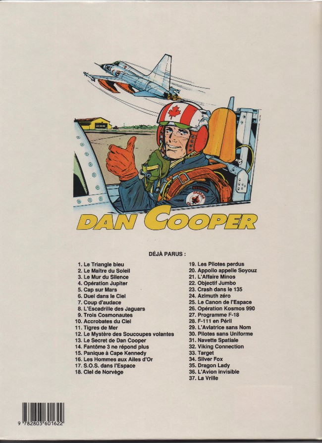 Verso de l'album Les aventures de Dan Cooper Tome 15 Les hommes aux ailes d'or