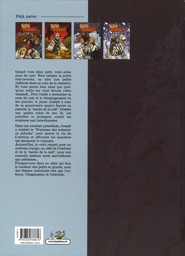 Verso de l'album Tigres et nounours Tome 3 L'attaque des bestioles