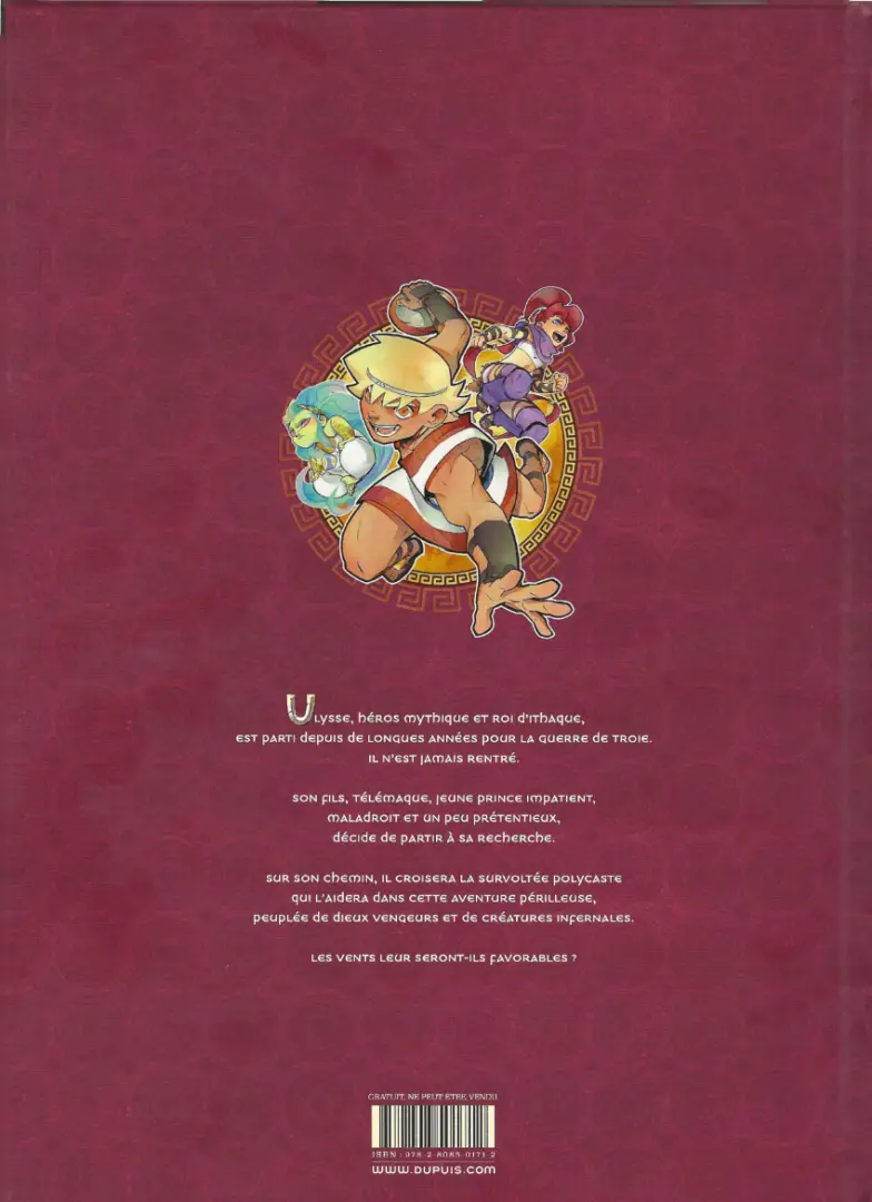 Verso de l'album Télémaque Tome 1 À la recherche d'Ulysse
