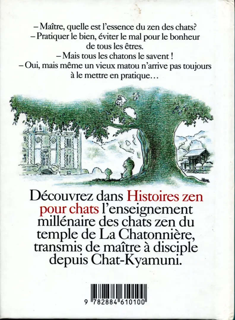 Verso de l'album Histoires zen pour chats