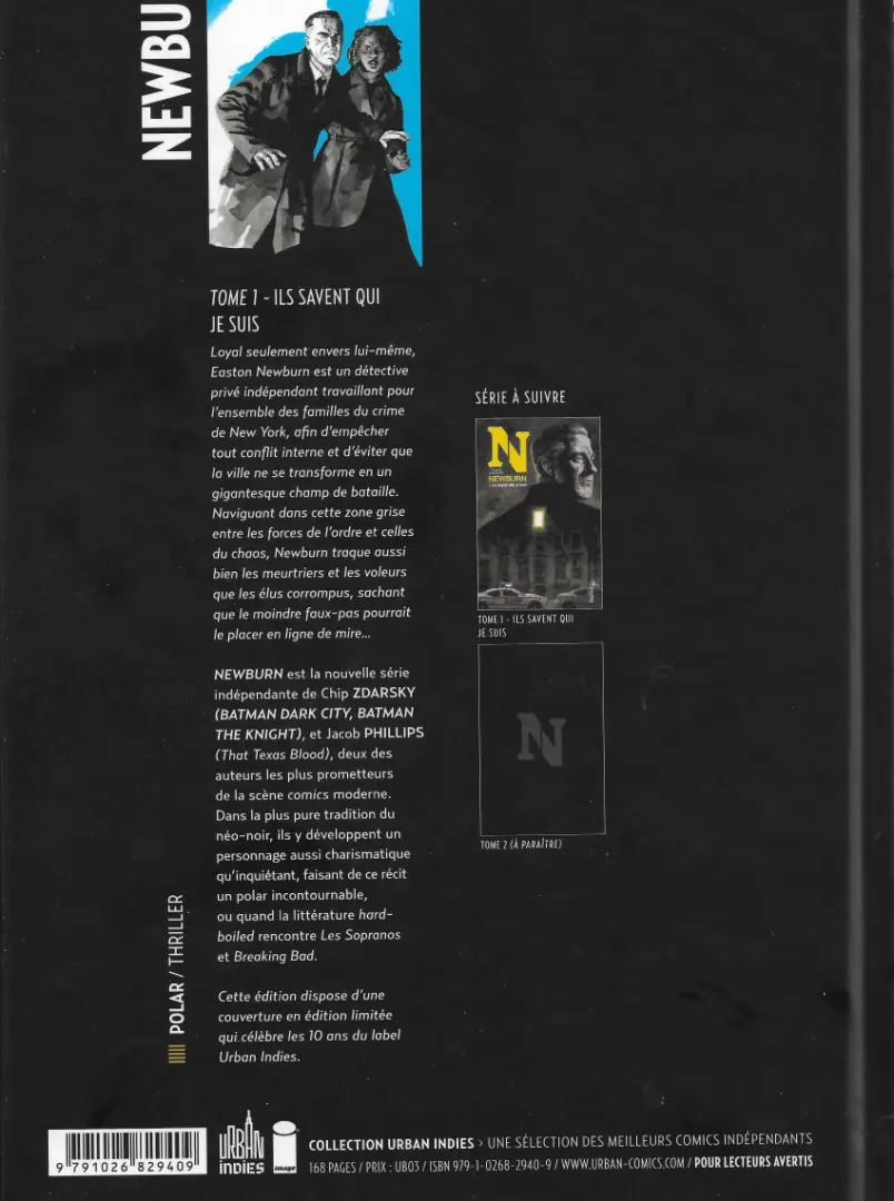 Verso de l'album Newburn 1 Ils savent qui je suis