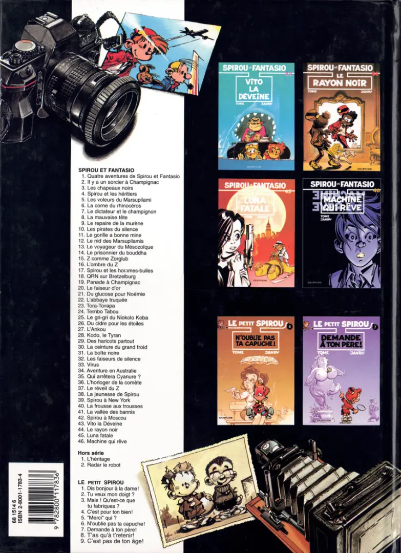 Verso de l'album Spirou et Fantasio Tome 42 Spirou à Moscou
