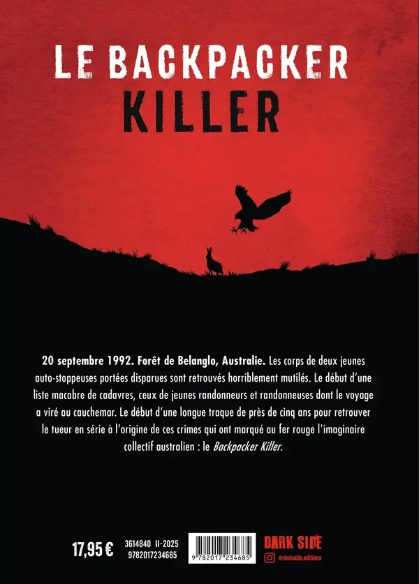 Verso de l'album Le Backpacker Killer