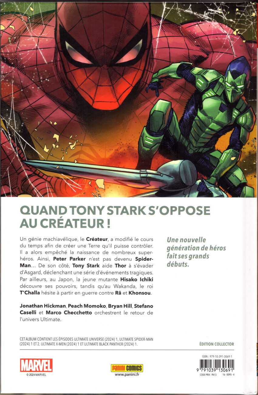 Verso de l'album Ultimate Universe Tome 01