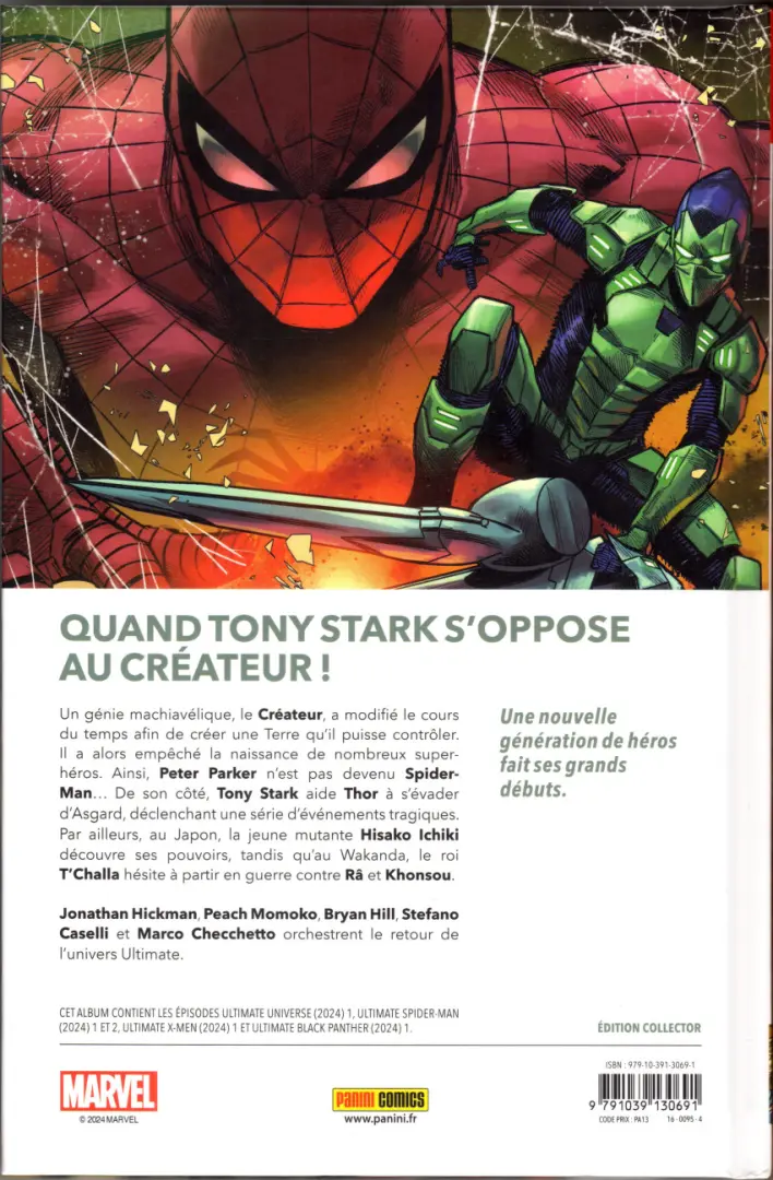 Verso de l'album Ultimate Universe 01