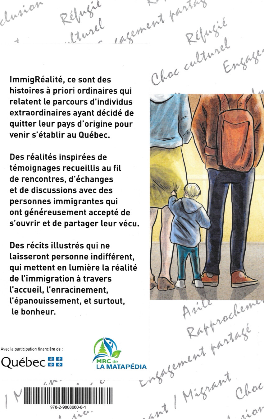 Verso de l'album ImmigRéalité