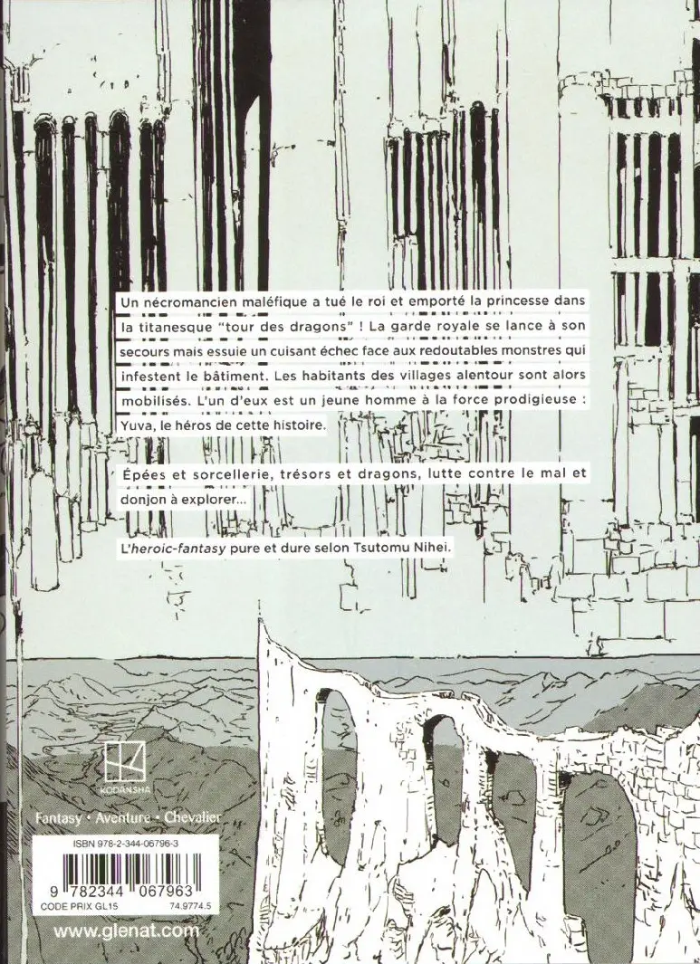 Verso de l'album Tower dungeon 1