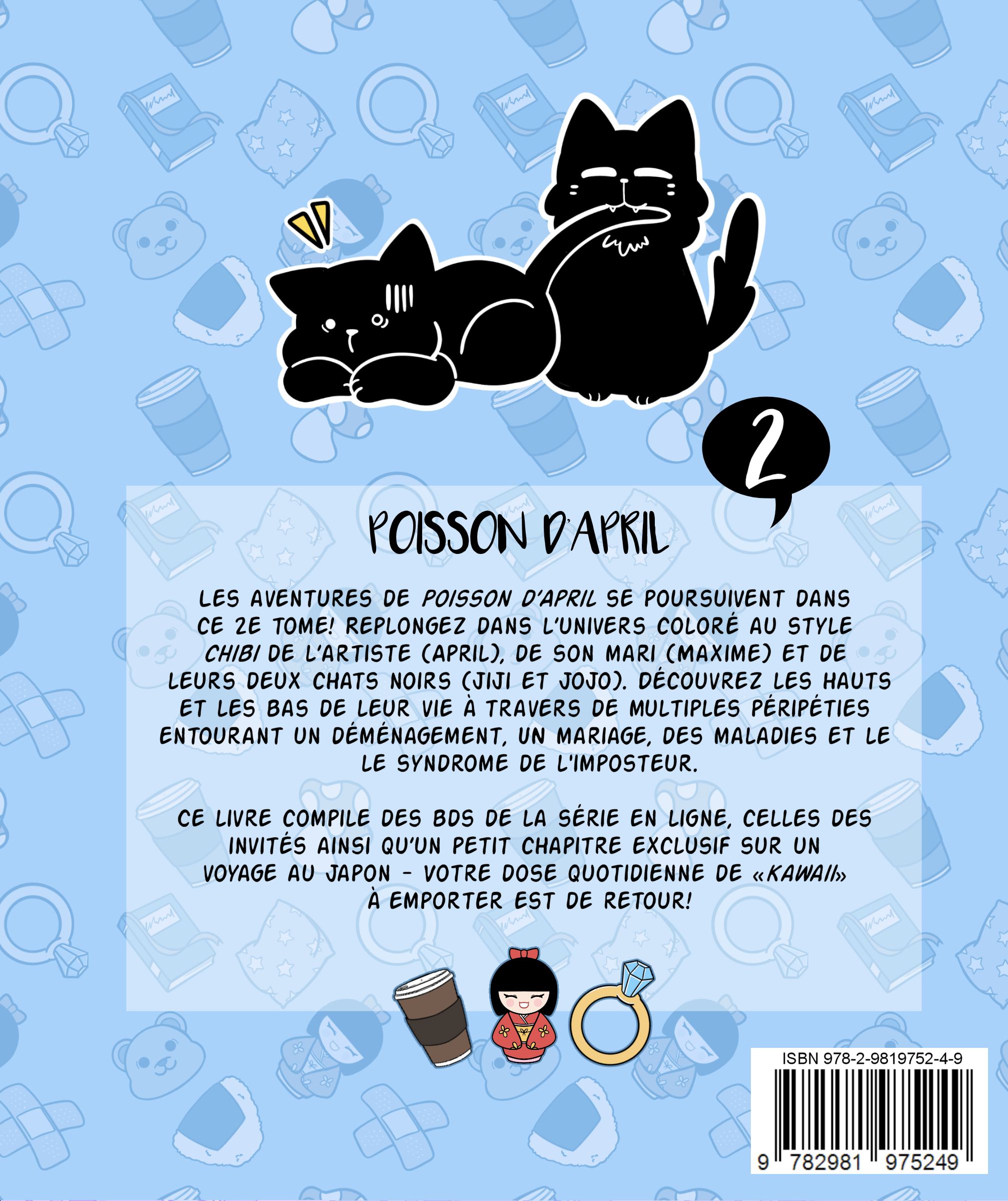 Verso de l'album Poisson d'April 2 Lorsque ma vie me joue des tours