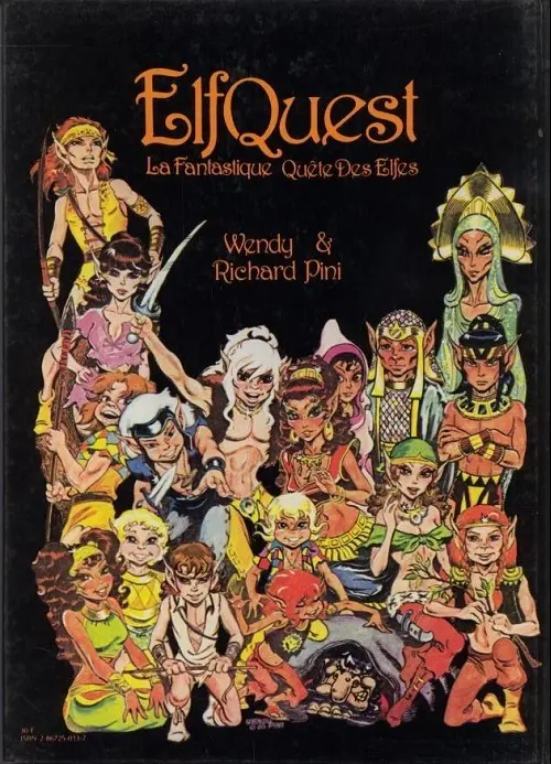 Verso de l'album ElfQuest - La Fantastique quête des elfes Tome 1 Les rescapés du feu