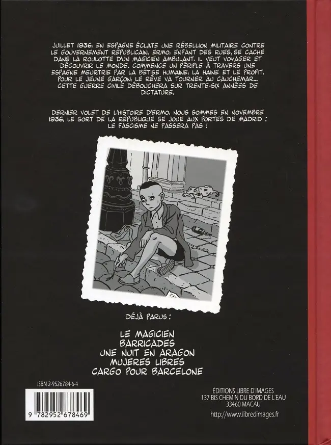 Verso de l'album Ermo / Les fantômes de Ermo Tome 6 Mort à Madrid