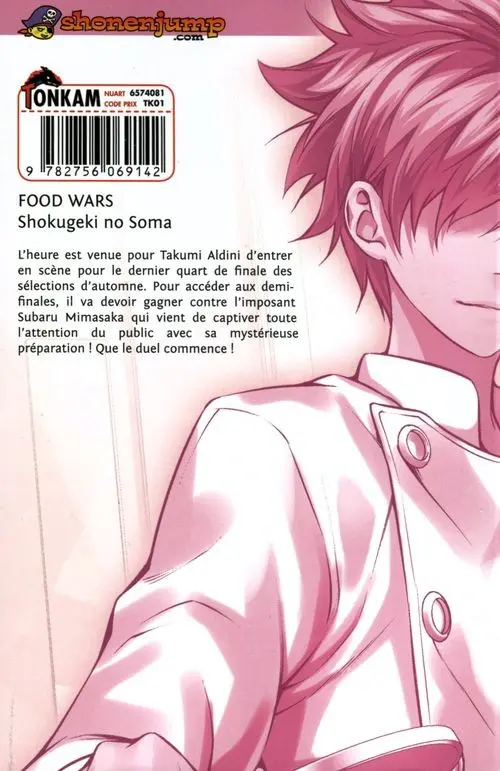 Verso de l'album Food Wars ! 10