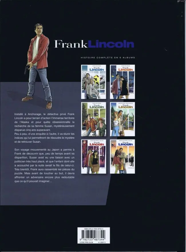 Verso de l'album Frank Lincoln Tome 6 Black Bag Job