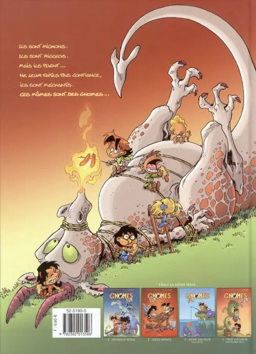 Verso de l'album Gnomes de Troy Tome 2 Sales mômes