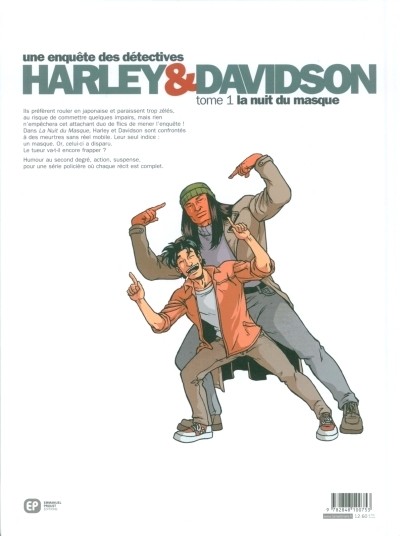 Verso de l'album Harley & Davidson Tome 1 La nuit du masque