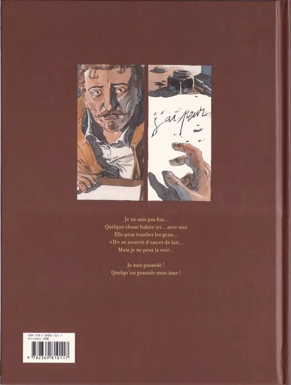 Verso de l'album Le Horla