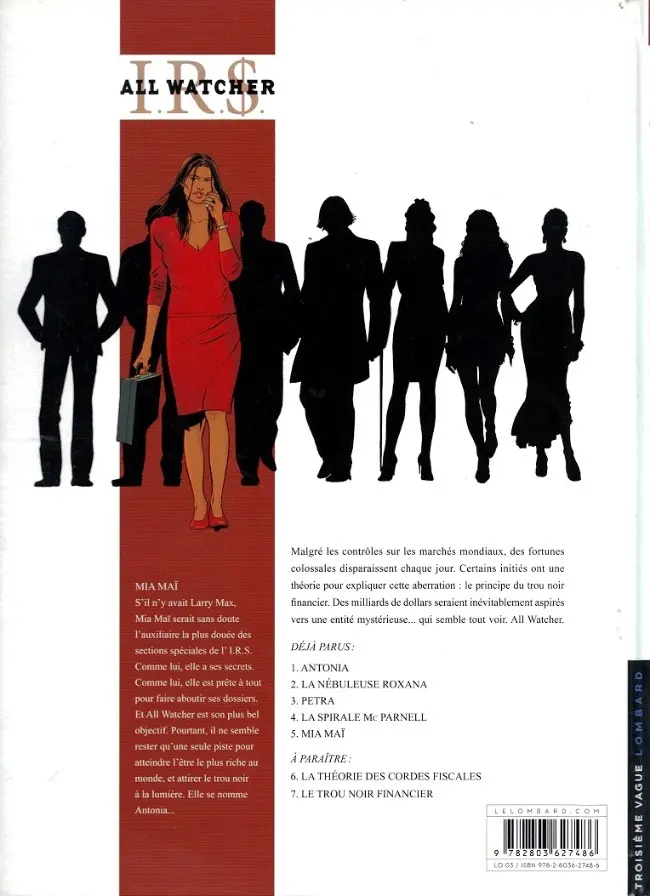 Verso de l'album I.R.$. - All Watcher Tome 5 Mia Maï