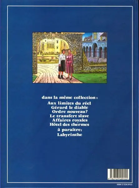 Verso de l'album Jaunes Tome 6 Hôtel des Thermes