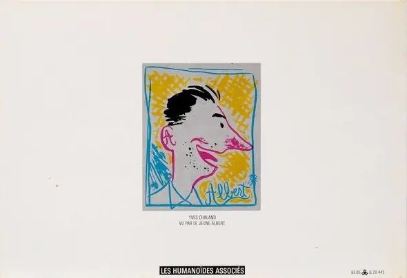 Verso de l'album Le Jeune Albert