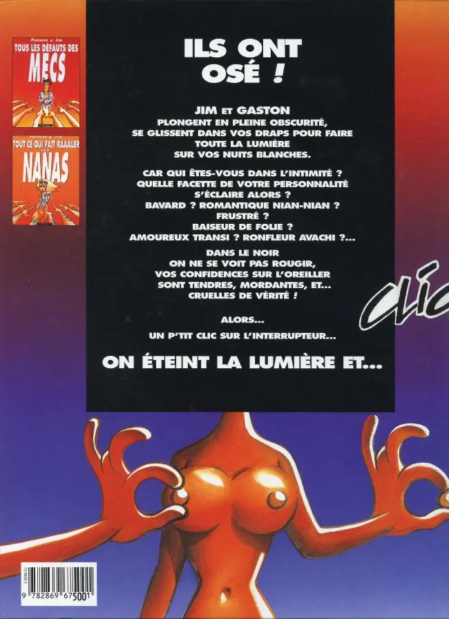 Verso de l'album Jim et ses copains Tome 3 On éteint la lumière... on se dit tout