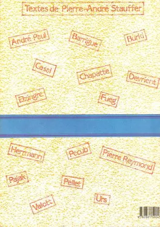 Verso de l'album L'Affaire Kopp Ne pas publier