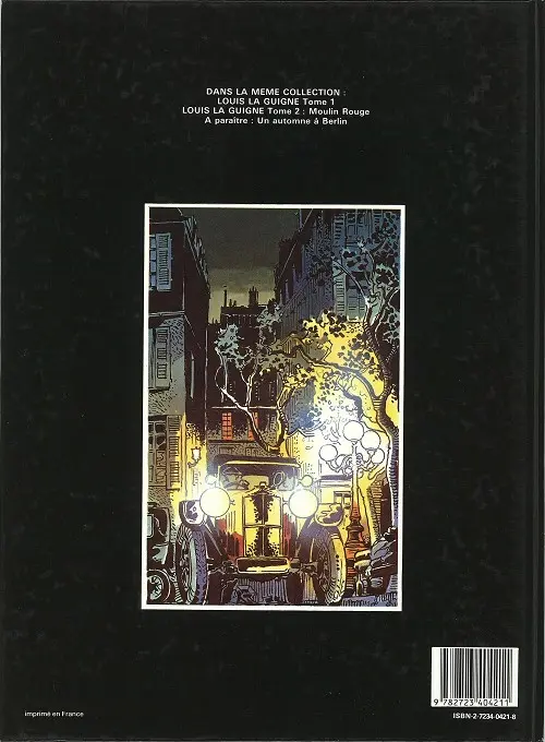 Verso de l'album Louis la Guigne Tome 2 Moulin Rouge