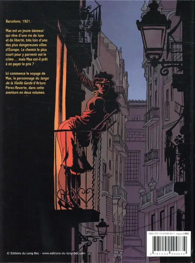 Verso de l'album Max - Les Années 20 Tome 1 Le silence après le tango